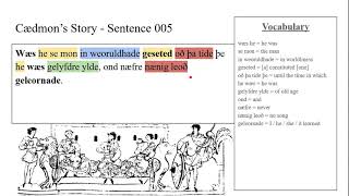 Caedmon's Story In Old English : A Reading, Translation And Commentary