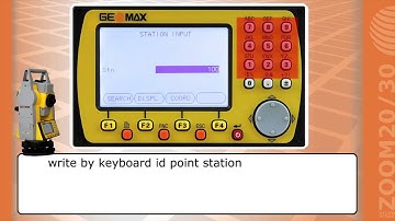How To Start Survey with Total station Zoom20/Zoom30 of Geomax