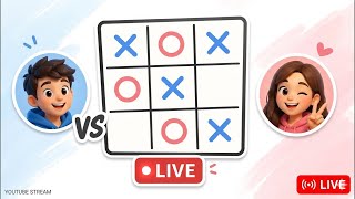 The Ultimate 3x3 Showdown! 🏆 LIVE🔴Tic Tac Toe⭕️❌😱EP 8  #challenge #games screenshot 2