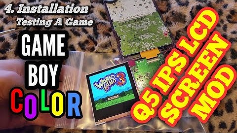 Game Boy Color Q5 IPS LCD Upgrade Mod #iamacreator