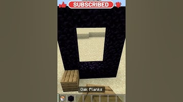 How to light a nether portal on Minecraft without Flint and Steel! #shorts
