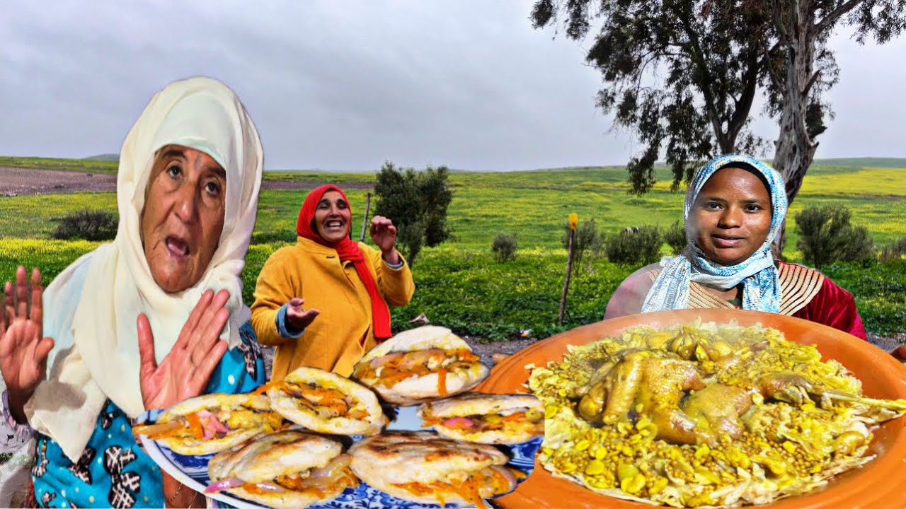 اجواء البادية/اليوم ممطر مع رفيسة او خبيزات معمرين بدجاج لبلدي😍لموت ضحك مع نوال او عكوزتها😂لميمون🤣