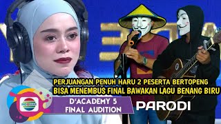 Tangis Haru Pecah!!Perjuangan Peserta Bertopeng Menuju Final Bawakan Lagu Benang Biru | Parodi