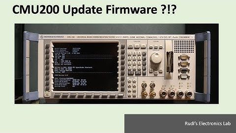 REL #20 CMU200 Update Firmware ?!?