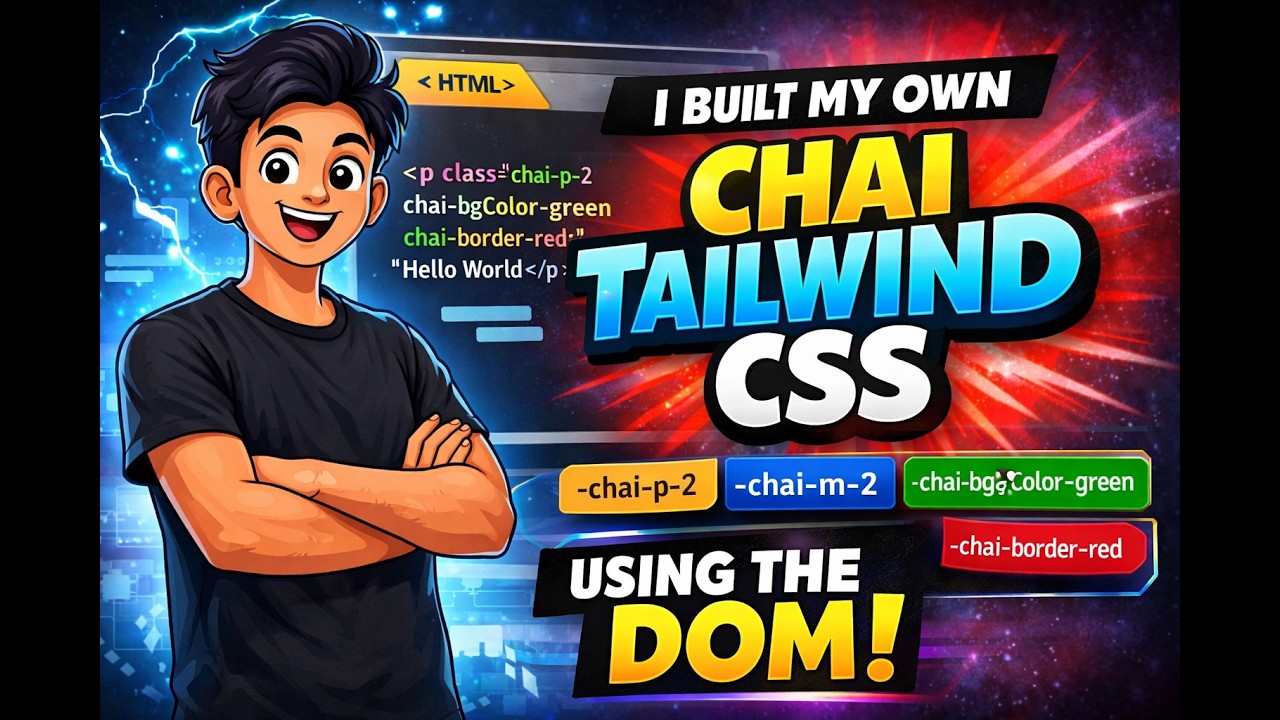 How I Build My Own Chai Tailwind CSS using DOM. - YouTube