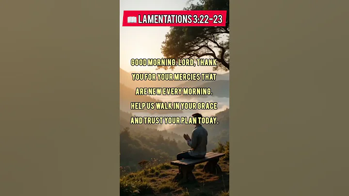 New Every Morning 🌅 | Short Christian Prayer 🙏 | Lamentations 3:22-23 #shorts#powerofprayer #yt