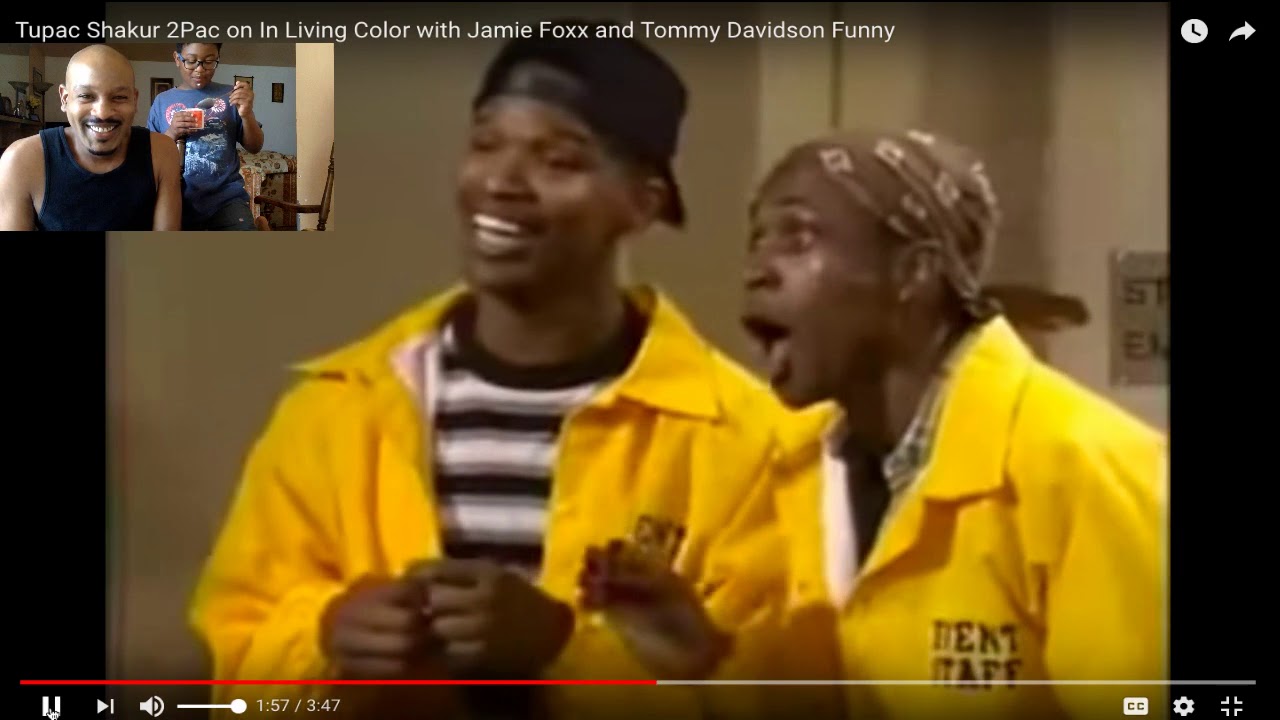 Tupac Shakur 2Pac on In Living Color with Jamie Foxx and Tommy Davidson