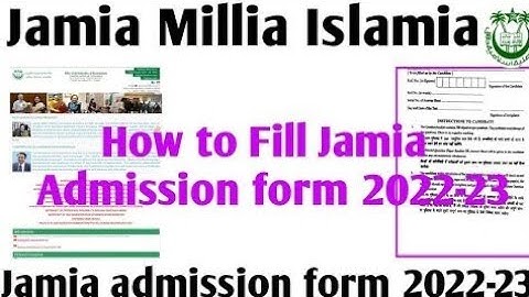 How to fill Jamia application form 2022! Jamia फार्म कैसे fill करे!Jamia application form ug pg 2022