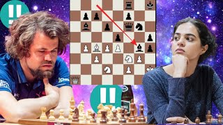 Virtuous chess game | Tania Sachdev vs Magnus Carlsen 3