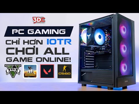 Cấu hình PC Gaming 10 Triệu – Chiến hết các tựa game Online phổ biến | PC i3 10100F|8GB| GT1030