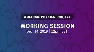 Wolfram Physics Project: Working Session Saturday, Dec. 14, 2019 [Manifolds]