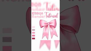 🎀 Painting the Perfect Coquette Ribbon | Speedpaint#speedpaint #digitalart #arttutorial #short