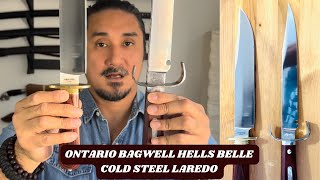 Face Off: Ontario Bagwell Hells Belle Bowie Knife and Cold Steel Laredo Bowie Knife | Bowie Combat