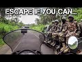 ESCAPE from a COUNTRY at WAR  | Motorcycle World Tour | Africa #51