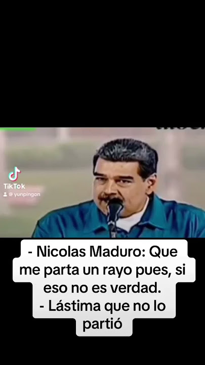 Que me parta un rayo si no es verdad NICOLAS MADURO #presidente #venezuela #shorts