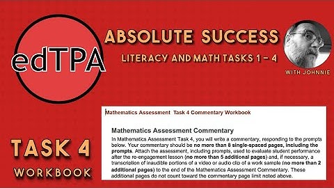 Task 4 Math Workbook edTPA Literacy and Math Tasks 1-4 from Johnnie
