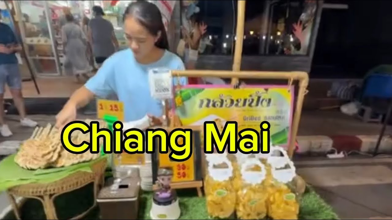 Chiang Mai Sunday Market Street Food in  Thailand