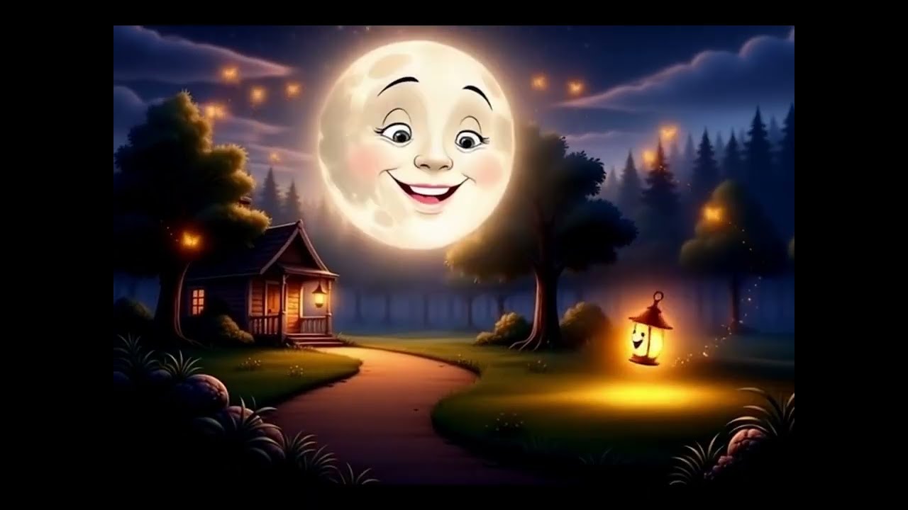 Cartoon For Kids - The Whispering Moon and the Little Lantern