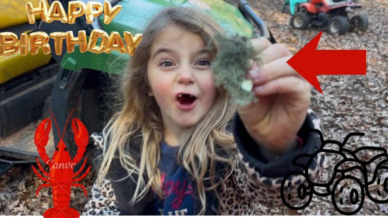 Addy’s Birthday Nature Adventure! 🥳 We Found a Crawfish + Aiden’s Big Surprise!