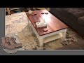 The Making of a Farmhouse Coffee Table with a Lifting Top