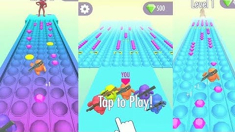 Pop It Run! - all levels android,ios gameplay part #1