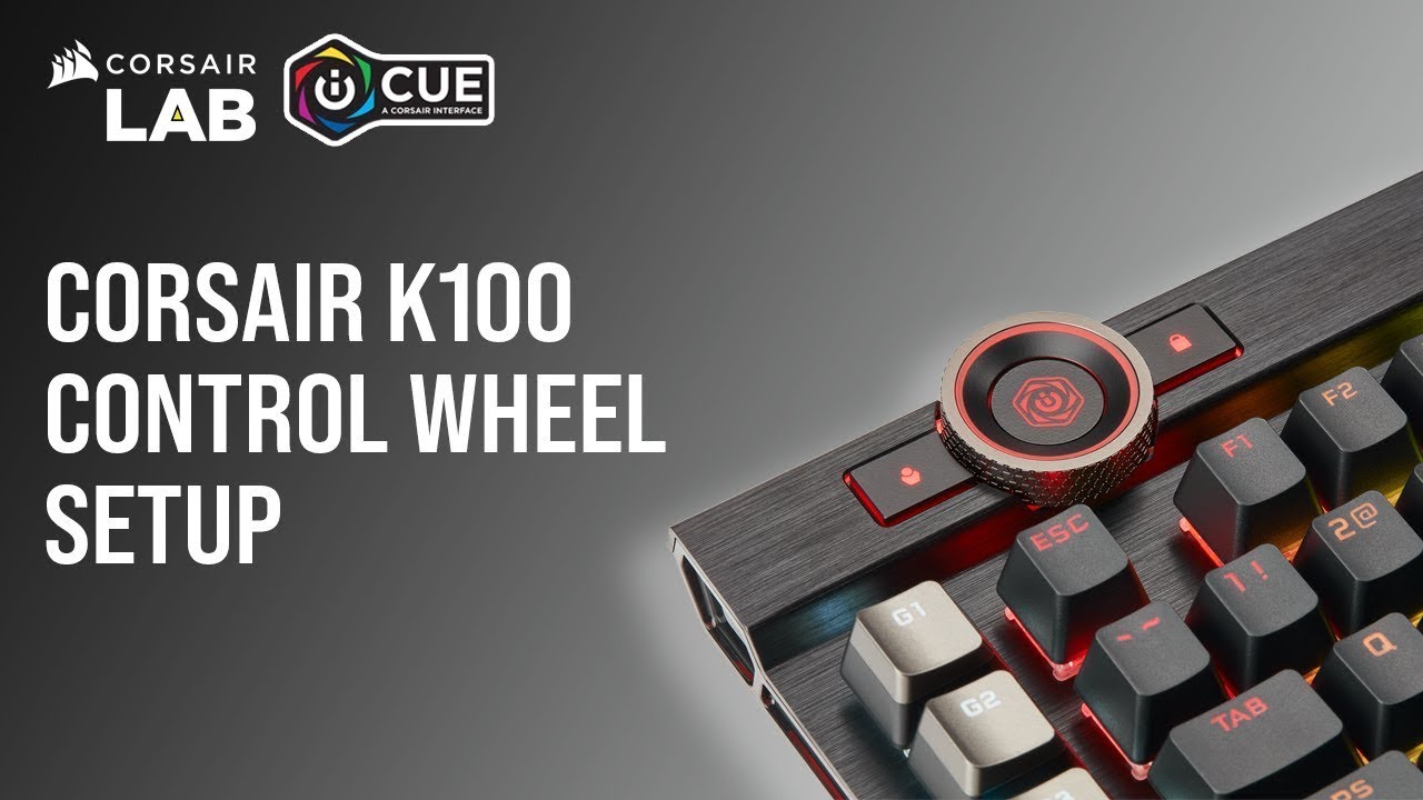 How To Set Up The K100 Keyboard Control Wheel In Icue 4 Or Newer Corsair