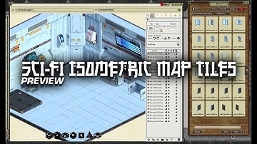 Preview of the Sci-fi Isometric Map Tiles