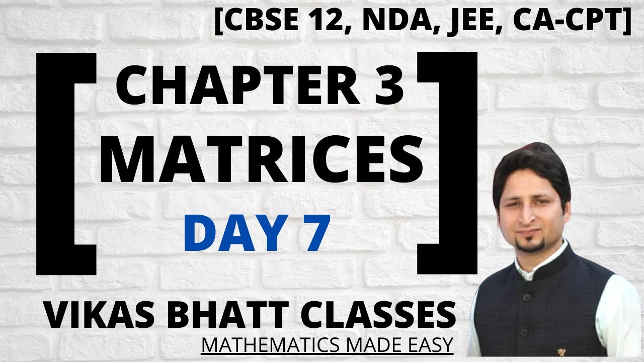 MATRICES DAY 7 - YouTube