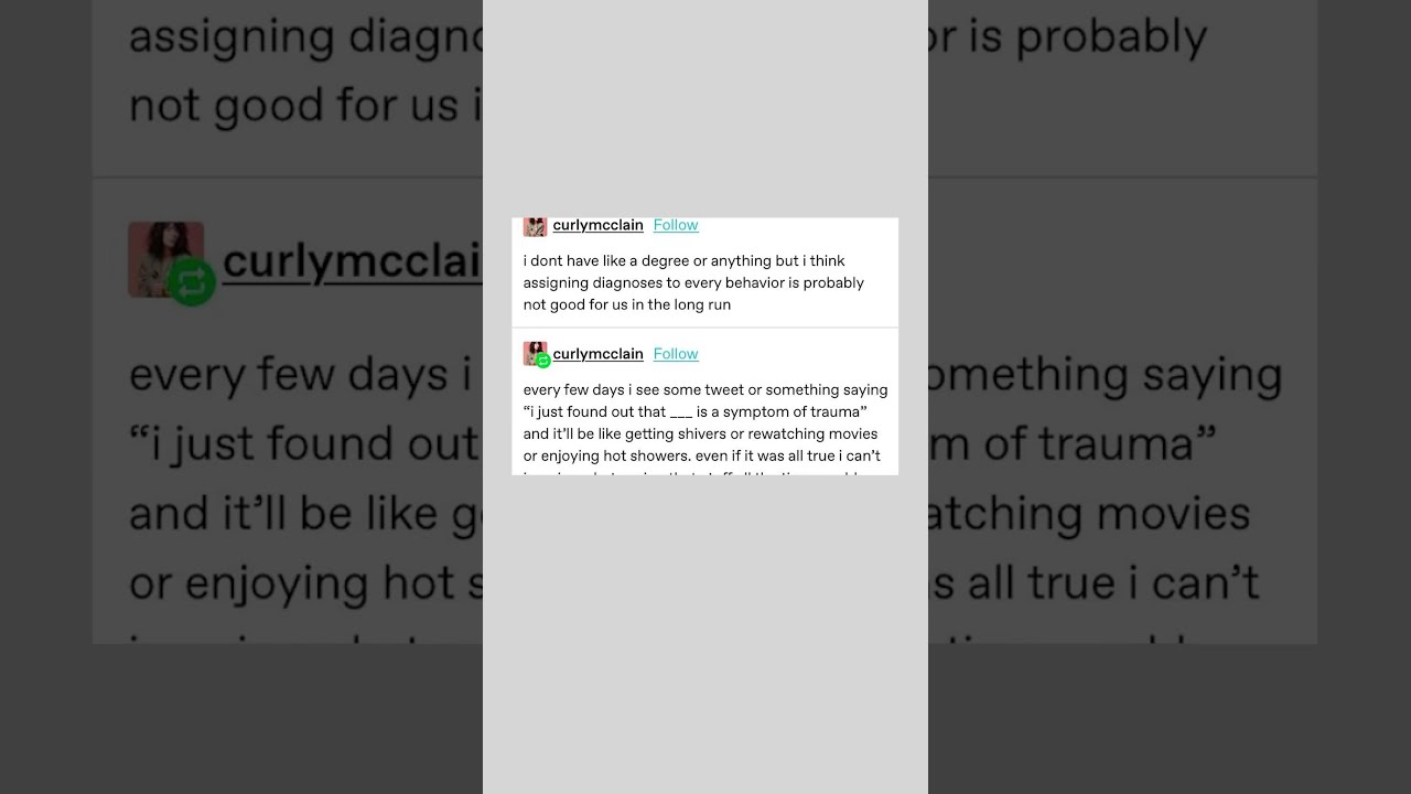 Diagnoses Tumblr Post 