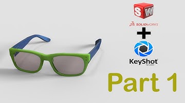 Solidworks tutorial | Design a Glasses & render with keyshot - Part 1/3