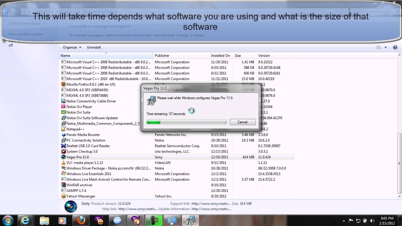 HOW TO COMPLETELY REMOVE/UNINSTALL A SOFTWARE FROM PC IN WINDOWS 7 ...