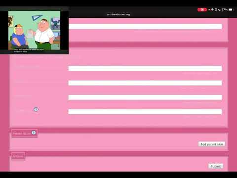 how to make your ao3 pink!! (with family guy in the corner for funsies!)
