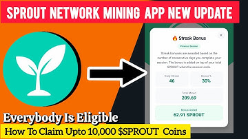 Sprout Network Mining App: Claim Daily Bonuses & Earn Up to 10,000 Coins | Full Guide!