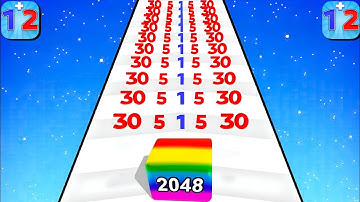 📌Number Leveling 2048,Roof Rails,Count Master,Top Video Tiktok Gameplay345678910 Level IOS Android,