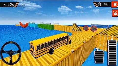 "Bus Stunt Simulator 2025 🚌 | Mega Ramp Challenge & Impossible Tracks Gameplay #androidgameplay