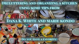 Decluttering/organizing a kitchen using tips from Dana K. White and Marie Kondo #kitchen #declutter