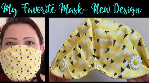 (#184) How To Sew The Best Fitted 3D Face Mask - No Fog On Glasses &  No Nose Wire Required Must Try