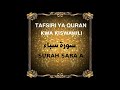 34 SURAH SABA A TAFSIRI YA QURAN KWA KISWAHILI KWA SAITI AUDIO