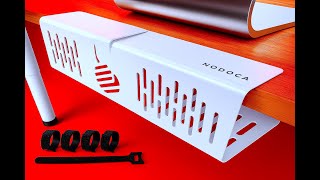 Bandeja De Gestion De Cables De Pc Para Escritorio Nodoca