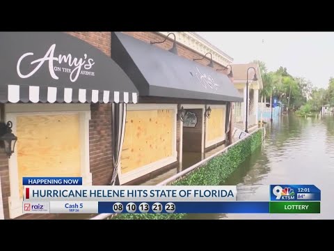 Hurricane Helene hits state of Florida