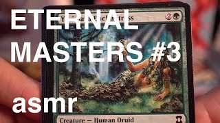 [ASMR] Magic the Gathering Eternal Masters #3 Booster Pack! (soft reading, crinkling) screenshot 5