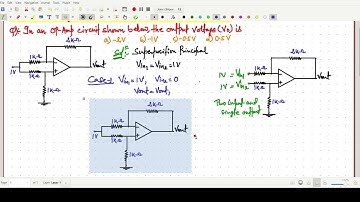Op-Amp Output Voltage Calculation Using Superposition Principal: Gate 2007