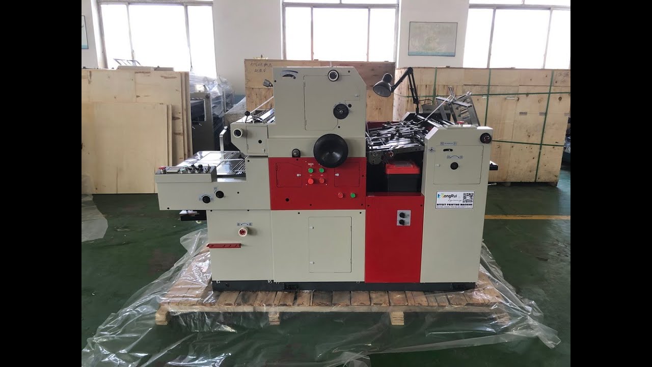 SINGLE COLOR OFFSET PRINTING MACHINE WITH NUMBERING&PERFORATING ...