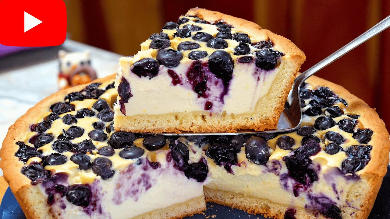 🔥PAY CREMOSO con ARÁNDANOS🫐Postre FÁCIL y RÁPIDO Dulce Hogar Recetas💕