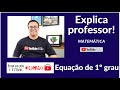 Equao de 1 grau interdisciplinar com fsica  explica professor matemtica