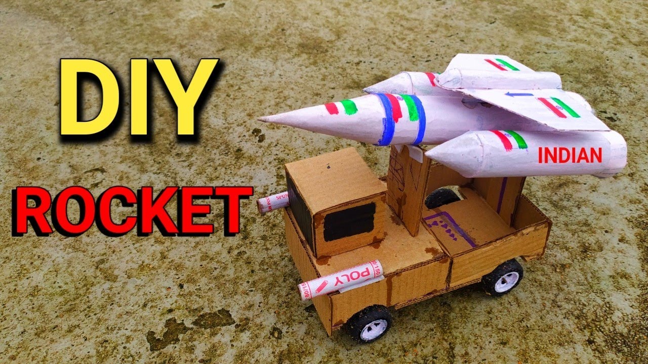 How To Make Mini tank which cardboard rocket launcher kaise banayenge working model