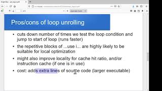 Regional code optimization