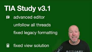 TIA Study v3.1 Update