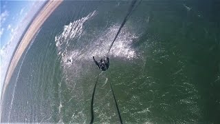 C kite 101: first powered sessions on new kite, kitesurfing kiteloop training