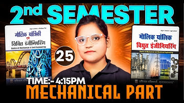 #25 BMCE / BMEE (Mechanical Part) | Polytechnic 2nd Semester | BTEUP 2nd Semester | #astechnic 2024